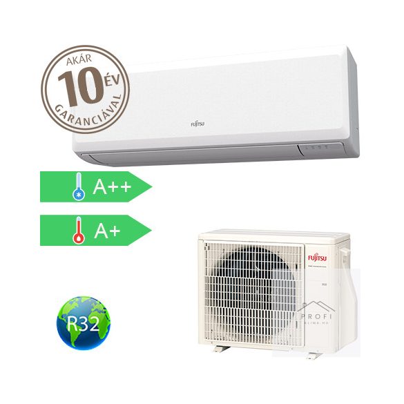 Fujitsu Eco 2,0 kW (kültéri + beltéri egység) Oldalfali split klíma ASYG07KPCE-AOYG07KPCA