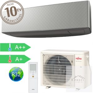 Fujitsu Design KETA oldalfali split klímaszett Ezüst (4,2 kW) ASYG14KETE-B-AOYG14KETA