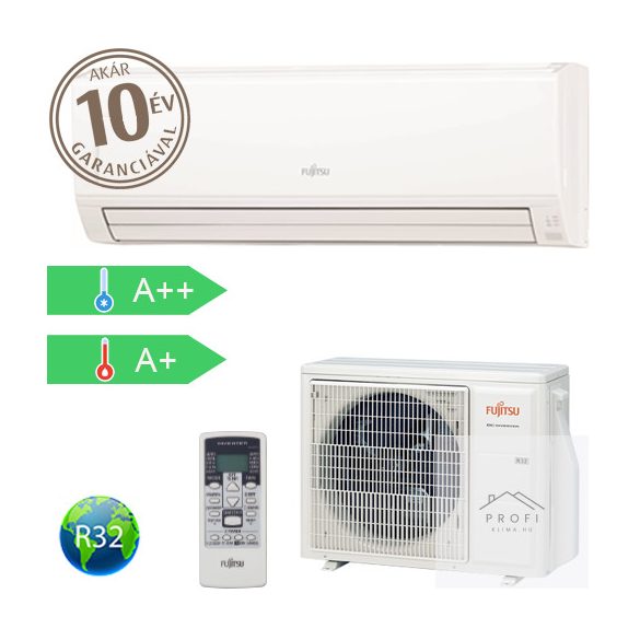 Fujitsu Eco 5,2 kW (kültéri + beltéri egység) Oldalfali split klíma ASYG18KLCA_-AOYG18KLCA